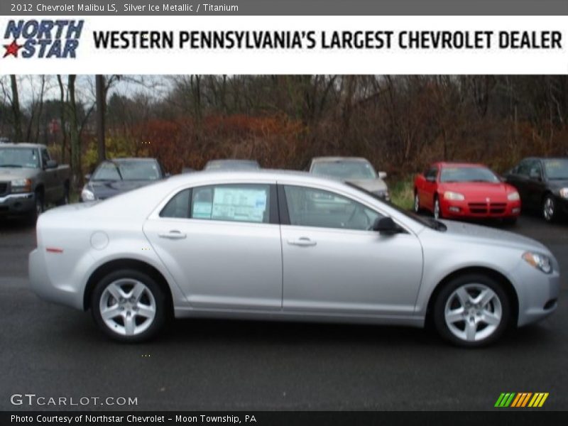 Silver Ice Metallic / Titanium 2012 Chevrolet Malibu LS