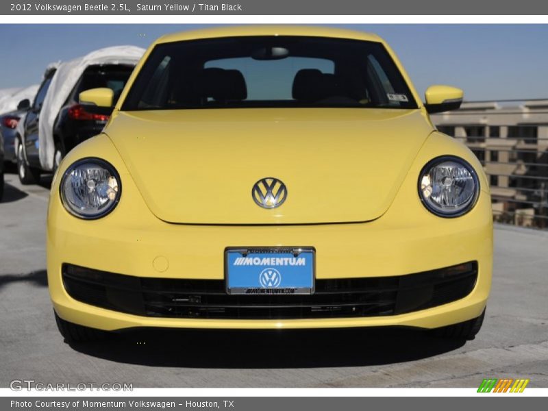 Saturn Yellow / Titan Black 2012 Volkswagen Beetle 2.5L