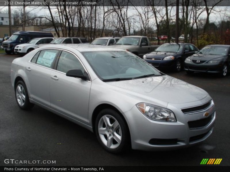 Silver Ice Metallic / Titanium 2012 Chevrolet Malibu LS