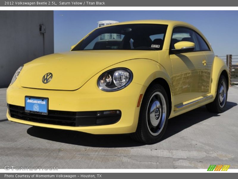 Saturn Yellow / Titan Black 2012 Volkswagen Beetle 2.5L