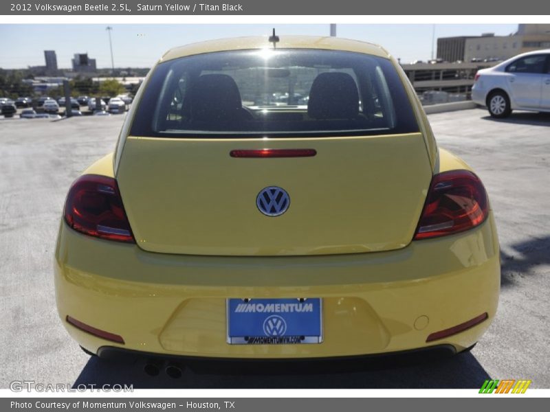 Saturn Yellow / Titan Black 2012 Volkswagen Beetle 2.5L