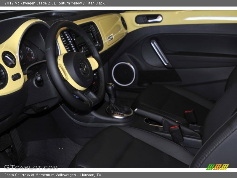 Saturn Yellow / Titan Black 2012 Volkswagen Beetle 2.5L