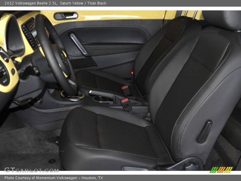 Saturn Yellow / Titan Black 2012 Volkswagen Beetle 2.5L