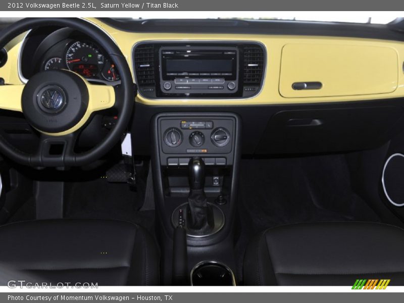 Saturn Yellow / Titan Black 2012 Volkswagen Beetle 2.5L