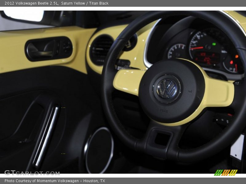 Saturn Yellow / Titan Black 2012 Volkswagen Beetle 2.5L