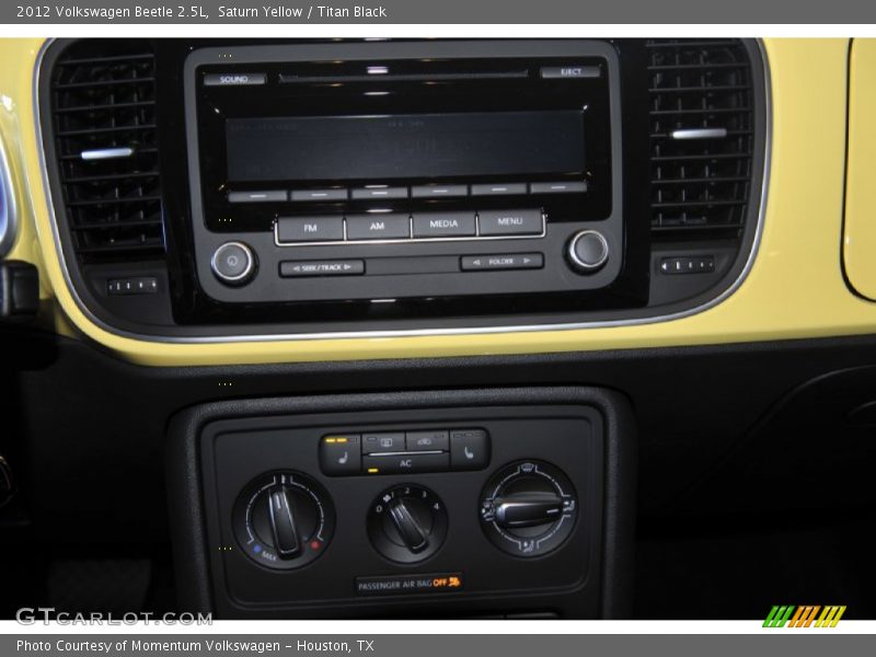 Saturn Yellow / Titan Black 2012 Volkswagen Beetle 2.5L