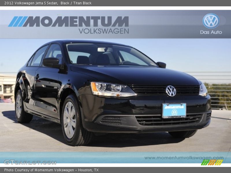 Black / Titan Black 2012 Volkswagen Jetta S Sedan