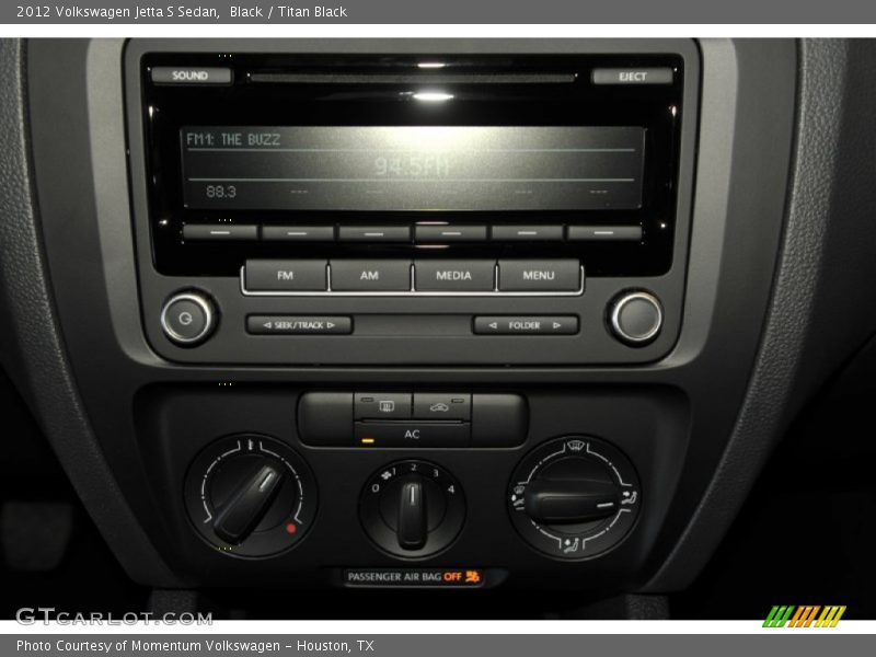 Black / Titan Black 2012 Volkswagen Jetta S Sedan