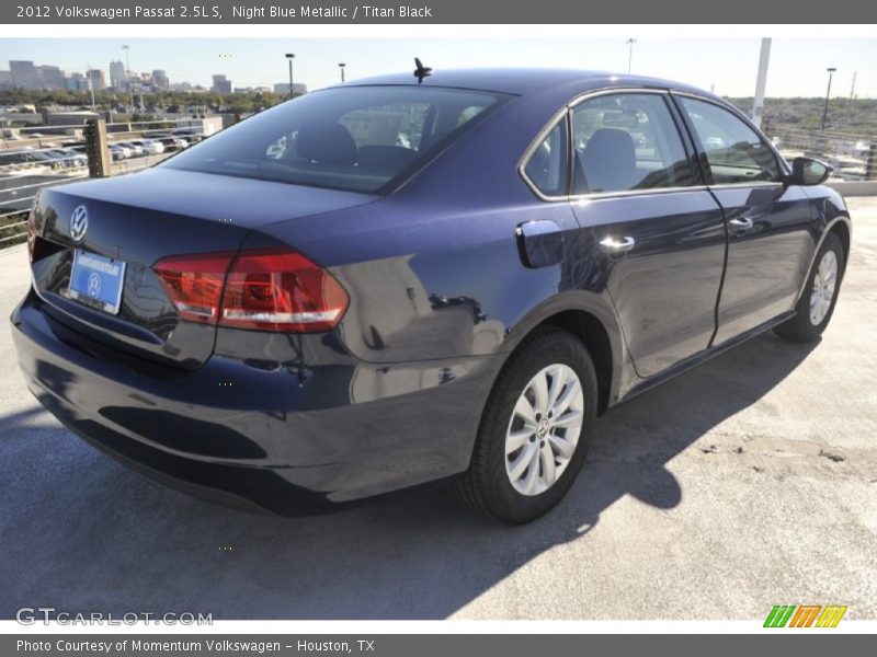 Night Blue Metallic / Titan Black 2012 Volkswagen Passat 2.5L S
