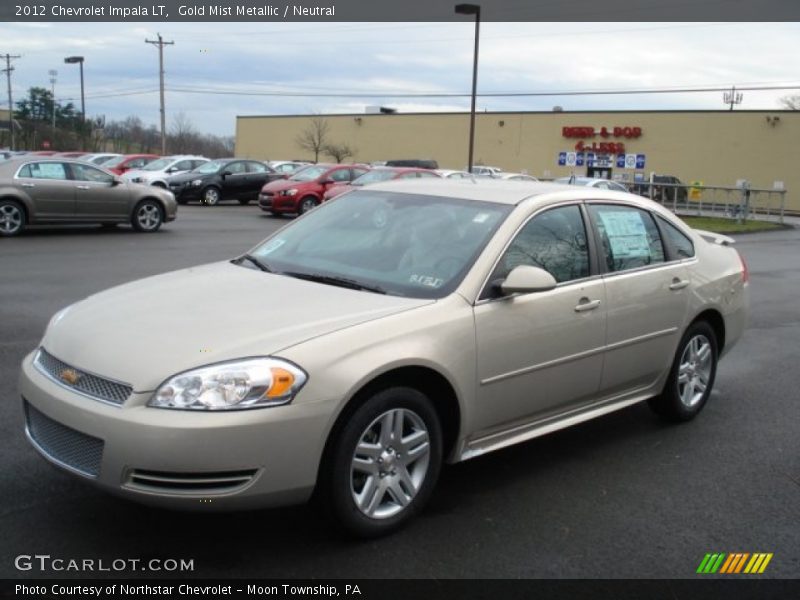 Gold Mist Metallic / Neutral 2012 Chevrolet Impala LT