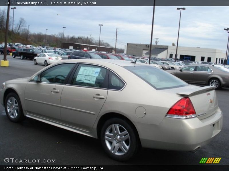 Gold Mist Metallic / Neutral 2012 Chevrolet Impala LT