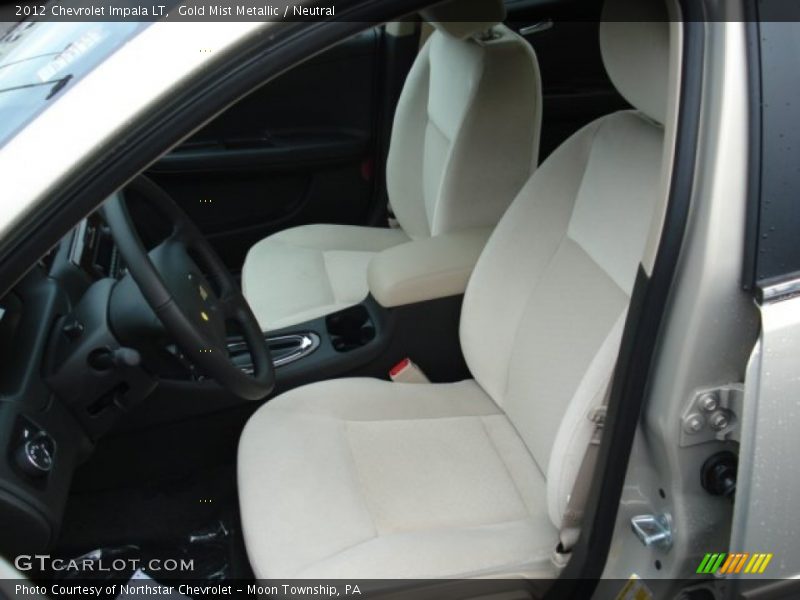 Gold Mist Metallic / Neutral 2012 Chevrolet Impala LT
