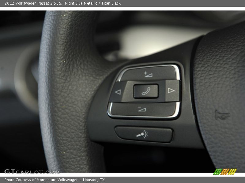 Night Blue Metallic / Titan Black 2012 Volkswagen Passat 2.5L S