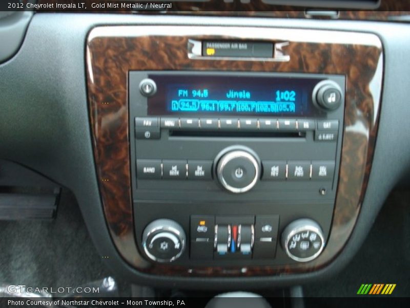 Gold Mist Metallic / Neutral 2012 Chevrolet Impala LT