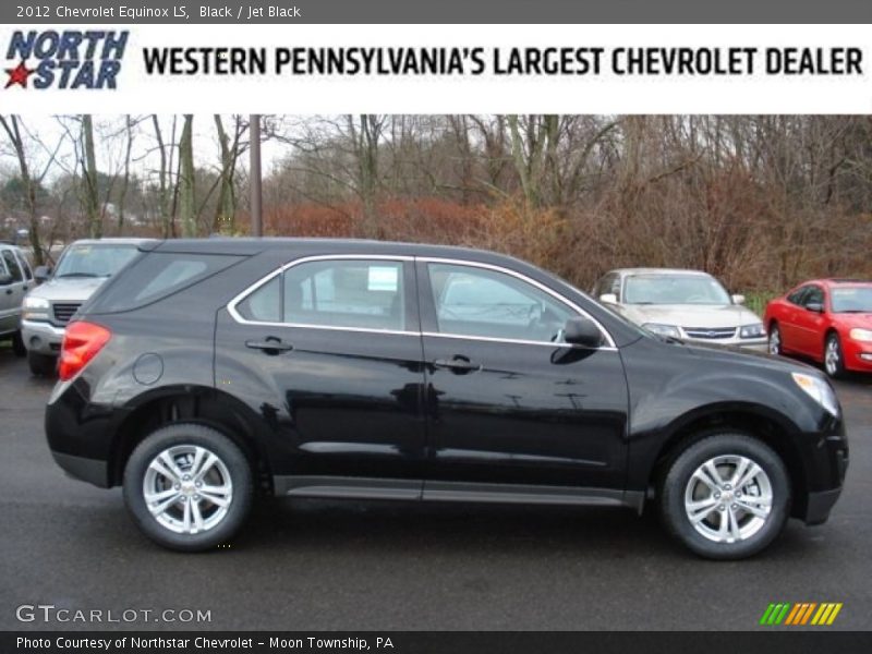 Black / Jet Black 2012 Chevrolet Equinox LS