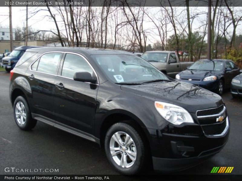 Black / Jet Black 2012 Chevrolet Equinox LS