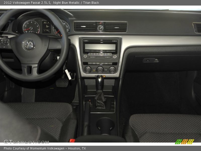 Night Blue Metallic / Titan Black 2012 Volkswagen Passat 2.5L S