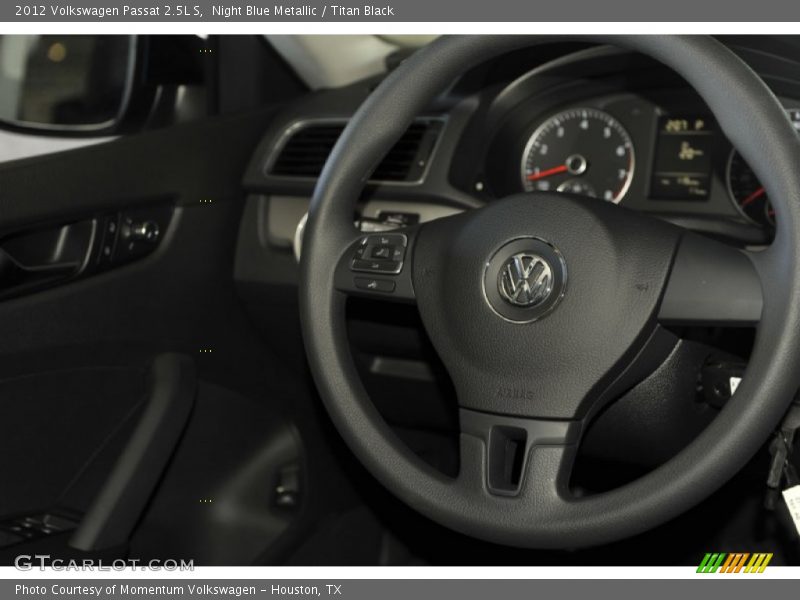 Night Blue Metallic / Titan Black 2012 Volkswagen Passat 2.5L S