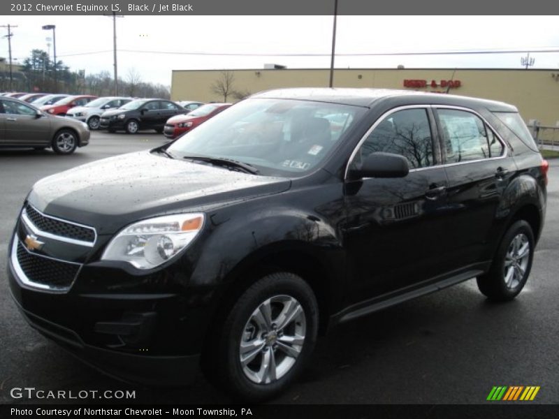 Black / Jet Black 2012 Chevrolet Equinox LS