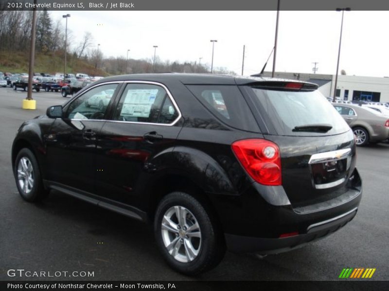 Black / Jet Black 2012 Chevrolet Equinox LS