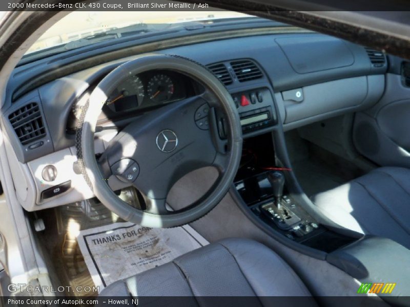 Brilliant Silver Metallic / Ash 2000 Mercedes-Benz CLK 430 Coupe