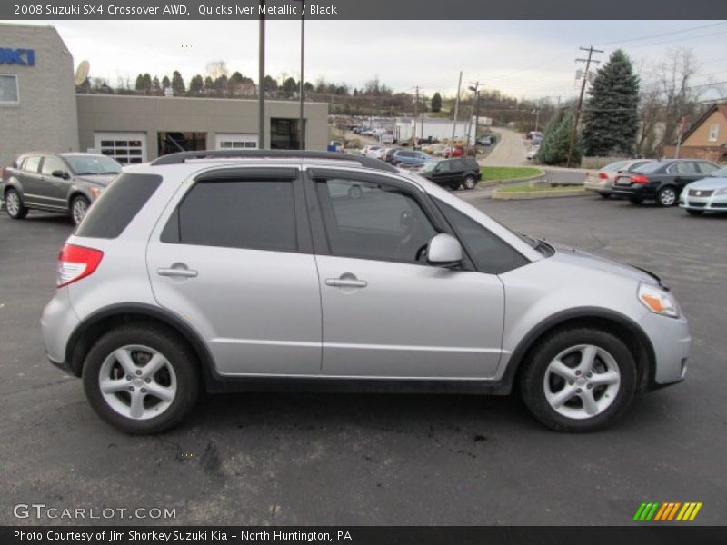 Quicksilver Metallic / Black 2008 Suzuki SX4 Crossover AWD