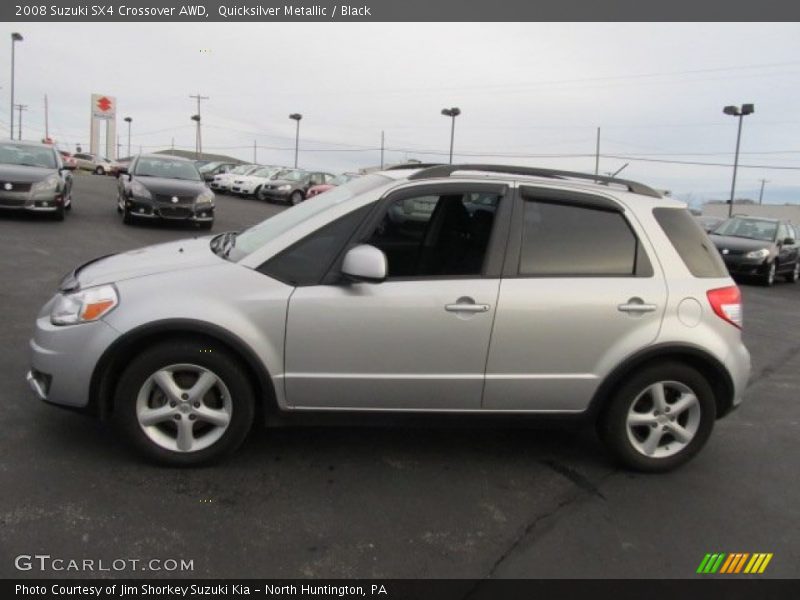 Quicksilver Metallic / Black 2008 Suzuki SX4 Crossover AWD