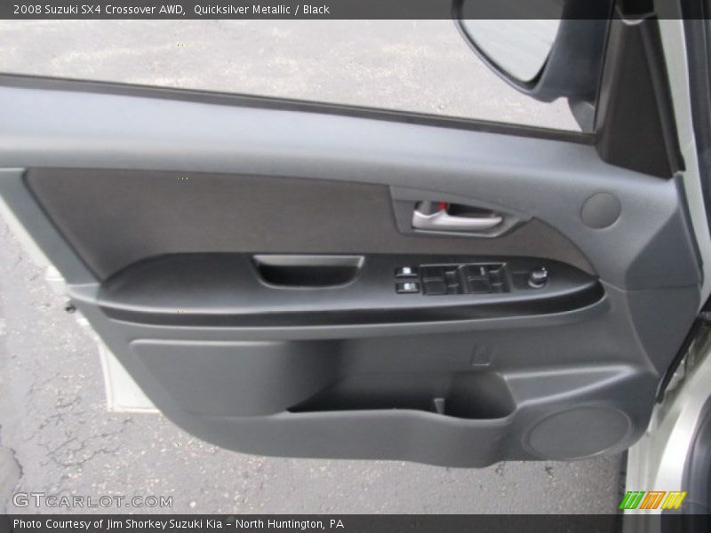 Quicksilver Metallic / Black 2008 Suzuki SX4 Crossover AWD