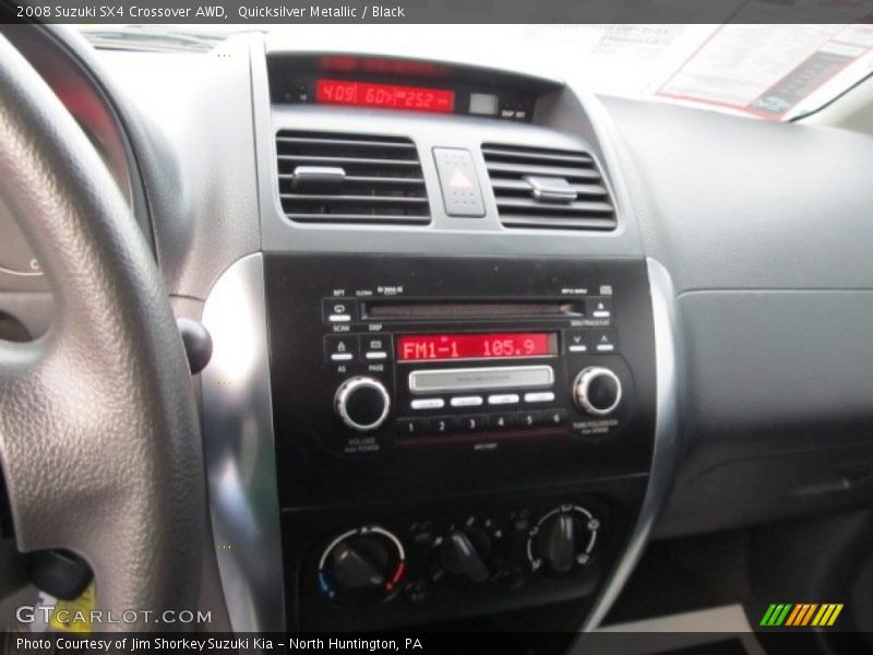 Quicksilver Metallic / Black 2008 Suzuki SX4 Crossover AWD