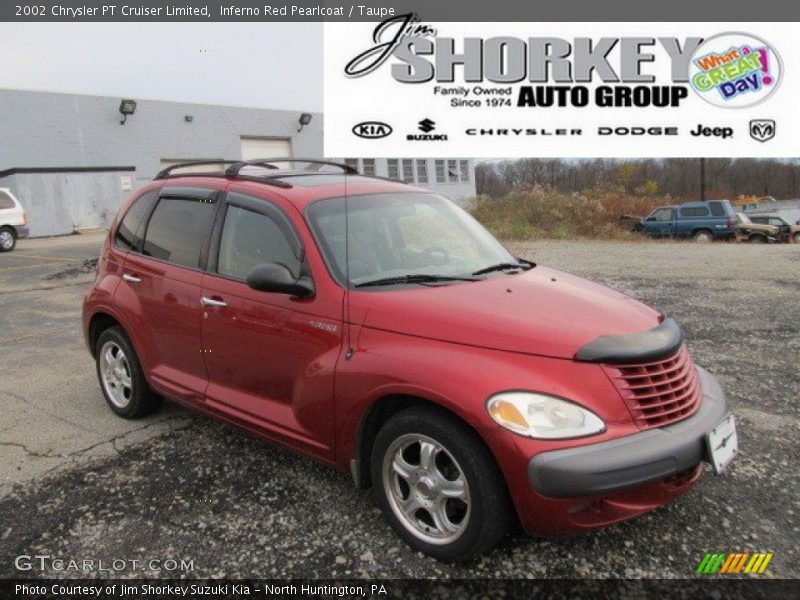 Inferno Red Pearlcoat / Taupe 2002 Chrysler PT Cruiser Limited