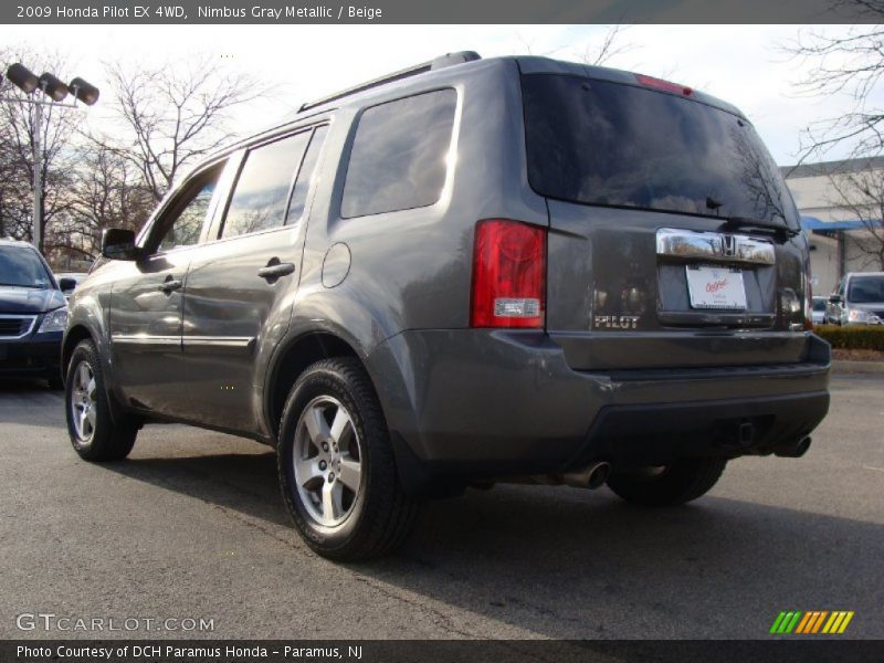 Nimbus Gray Metallic / Beige 2009 Honda Pilot EX 4WD