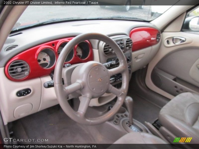 Inferno Red Pearlcoat / Taupe 2002 Chrysler PT Cruiser Limited