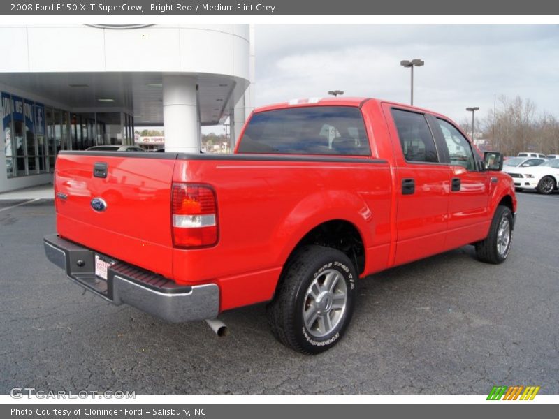 Bright Red / Medium Flint Grey 2008 Ford F150 XLT SuperCrew