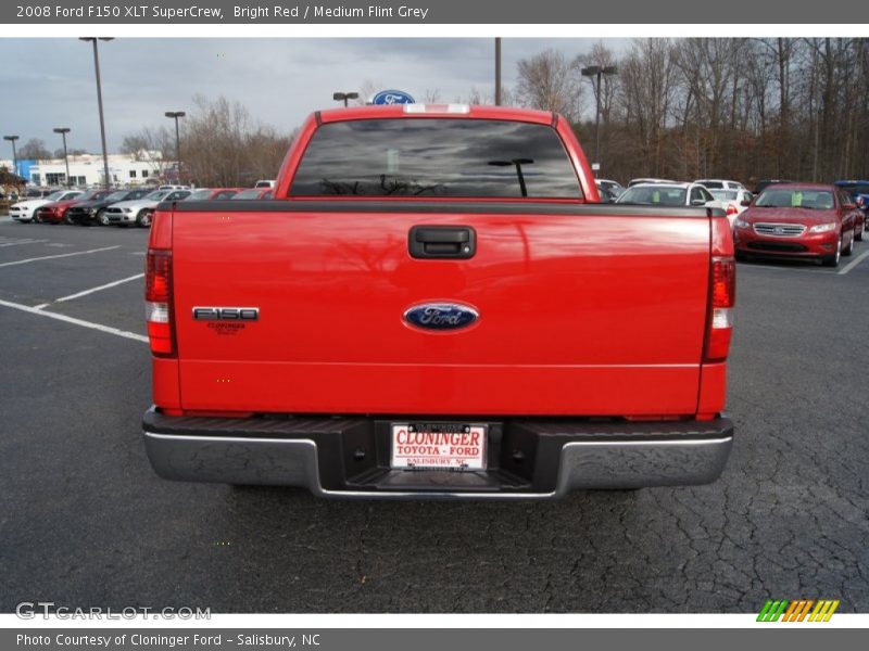 Bright Red / Medium Flint Grey 2008 Ford F150 XLT SuperCrew
