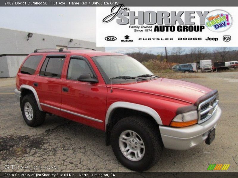 Flame Red / Dark Slate Gray 2002 Dodge Durango SLT Plus 4x4