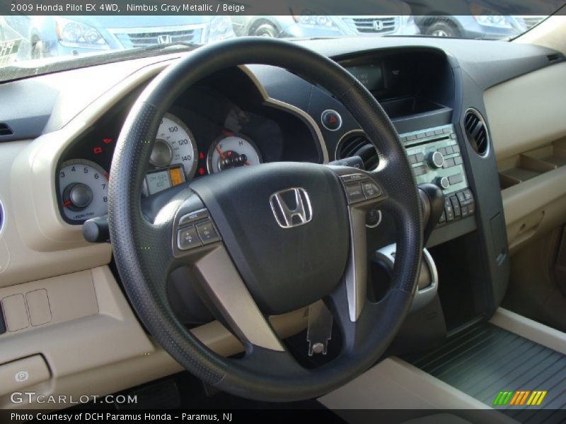 Nimbus Gray Metallic / Beige 2009 Honda Pilot EX 4WD