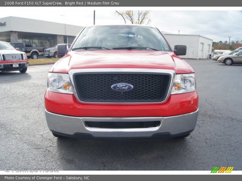 Bright Red / Medium Flint Grey 2008 Ford F150 XLT SuperCrew
