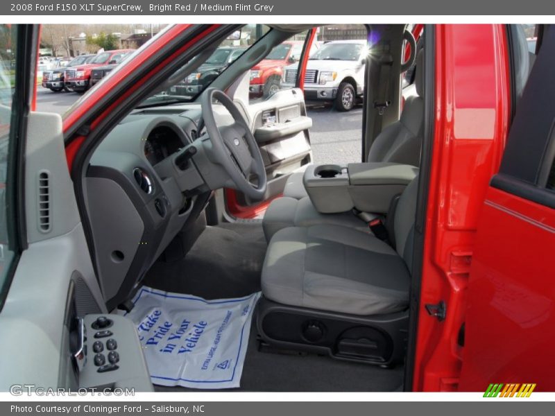 Bright Red / Medium Flint Grey 2008 Ford F150 XLT SuperCrew