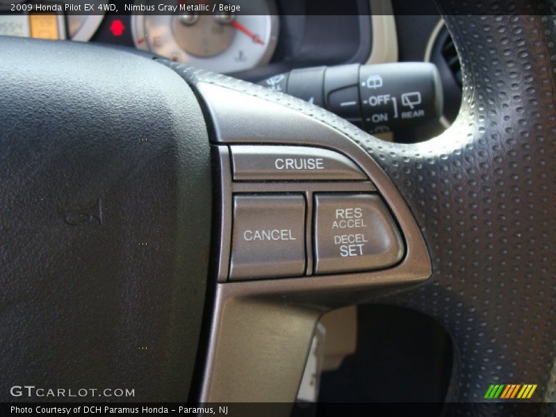 Nimbus Gray Metallic / Beige 2009 Honda Pilot EX 4WD