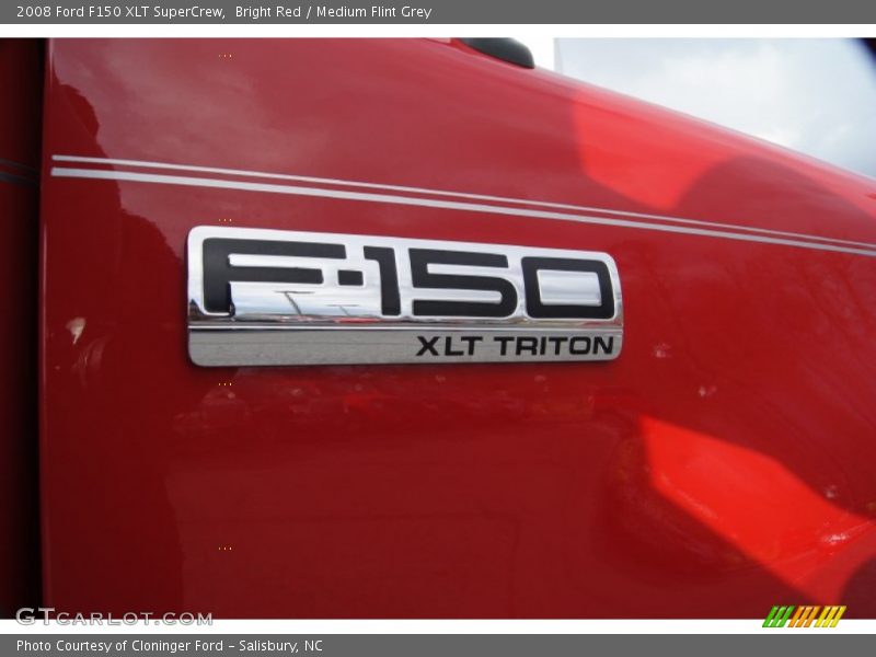 Bright Red / Medium Flint Grey 2008 Ford F150 XLT SuperCrew