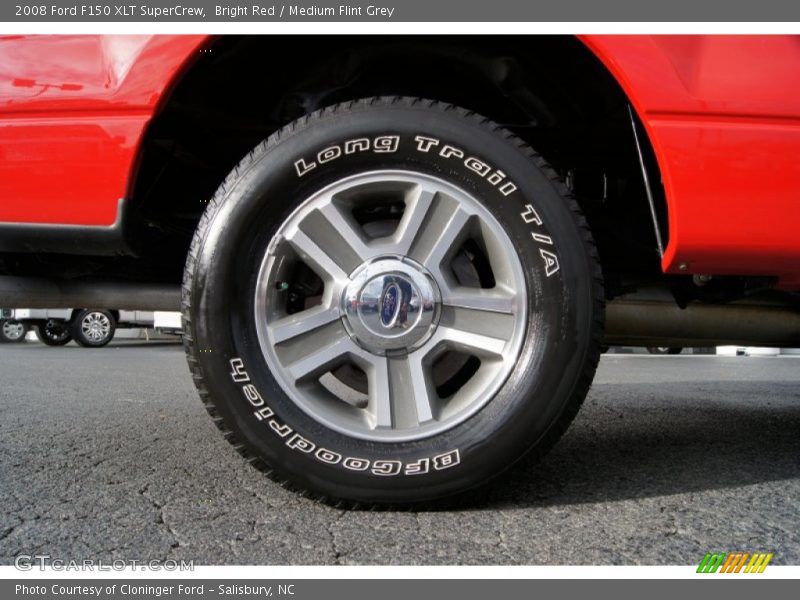 Bright Red / Medium Flint Grey 2008 Ford F150 XLT SuperCrew