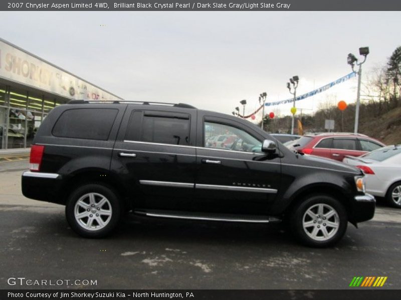 Brilliant Black Crystal Pearl / Dark Slate Gray/Light Slate Gray 2007 Chrysler Aspen Limited 4WD