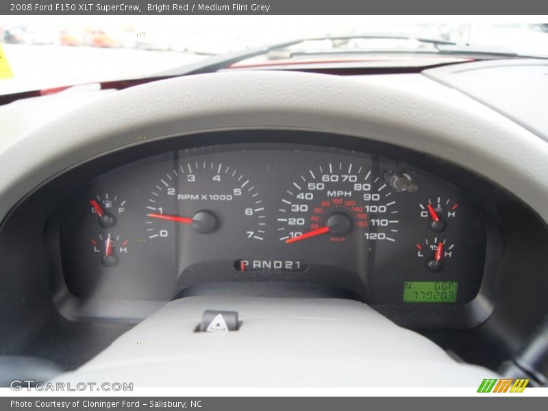 Bright Red / Medium Flint Grey 2008 Ford F150 XLT SuperCrew