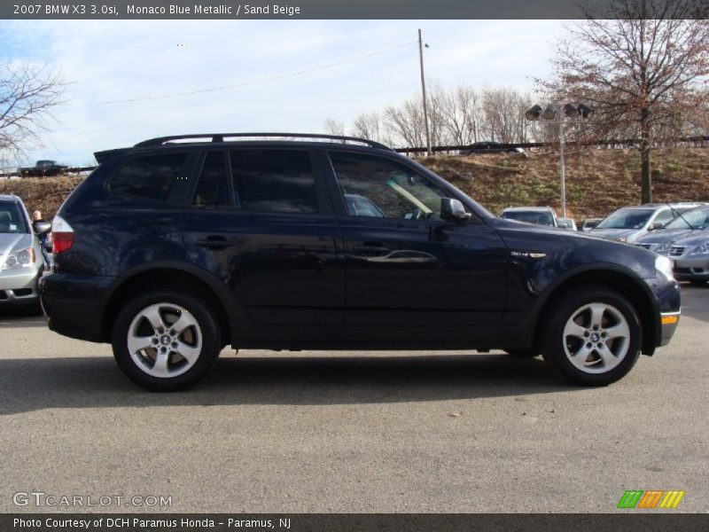 Monaco Blue Metallic / Sand Beige 2007 BMW X3 3.0si
