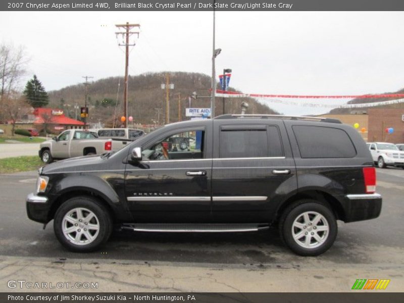 Brilliant Black Crystal Pearl / Dark Slate Gray/Light Slate Gray 2007 Chrysler Aspen Limited 4WD