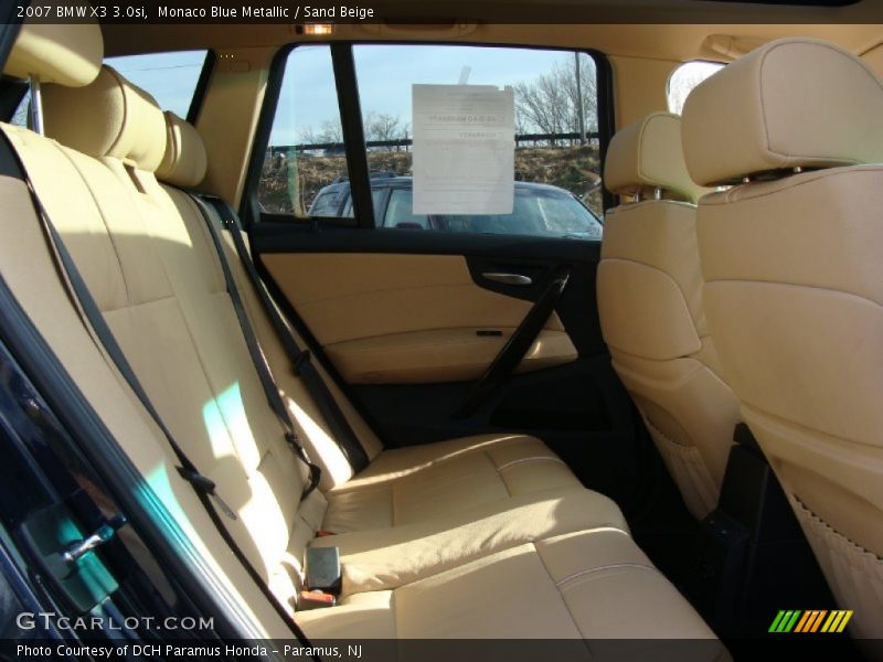 Monaco Blue Metallic / Sand Beige 2007 BMW X3 3.0si