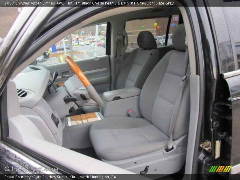 Brilliant Black Crystal Pearl / Dark Slate Gray/Light Slate Gray 2007 Chrysler Aspen Limited 4WD
