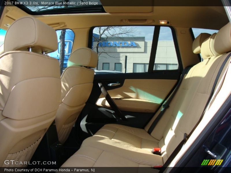 Monaco Blue Metallic / Sand Beige 2007 BMW X3 3.0si