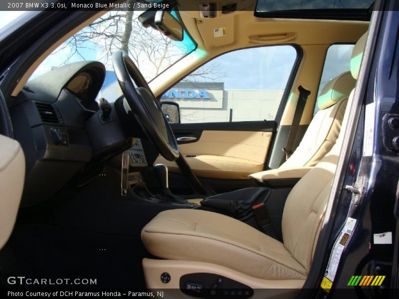 Monaco Blue Metallic / Sand Beige 2007 BMW X3 3.0si