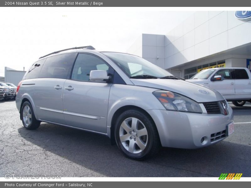 Silver Mist Metallic / Beige 2004 Nissan Quest 3.5 SE